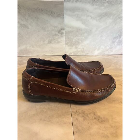 Cole Haan Mens Keating Venetian II Brown Leather Slip On Loafers C11404 10.5 - Picture 1 of 6
